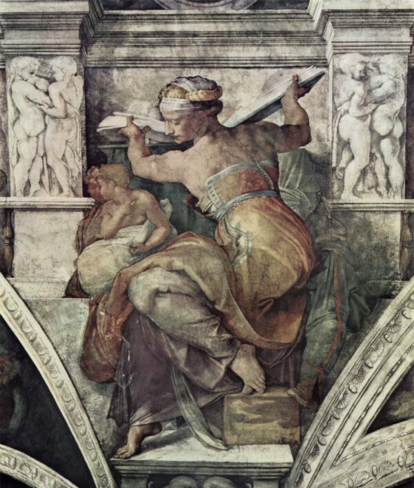 Michelangelo – Libijska sibila – freska iz oko 1511.–1512. na svodu Sikstinske kapele u Vatikanu