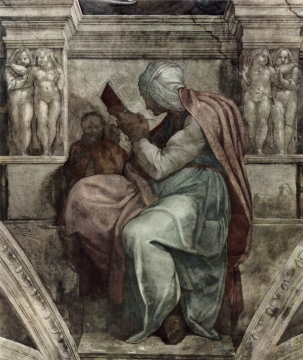 Michelangelo – Perzijska sibila – freska iz oko 1511. na svodu Sikstinske kapele u Vatikanu