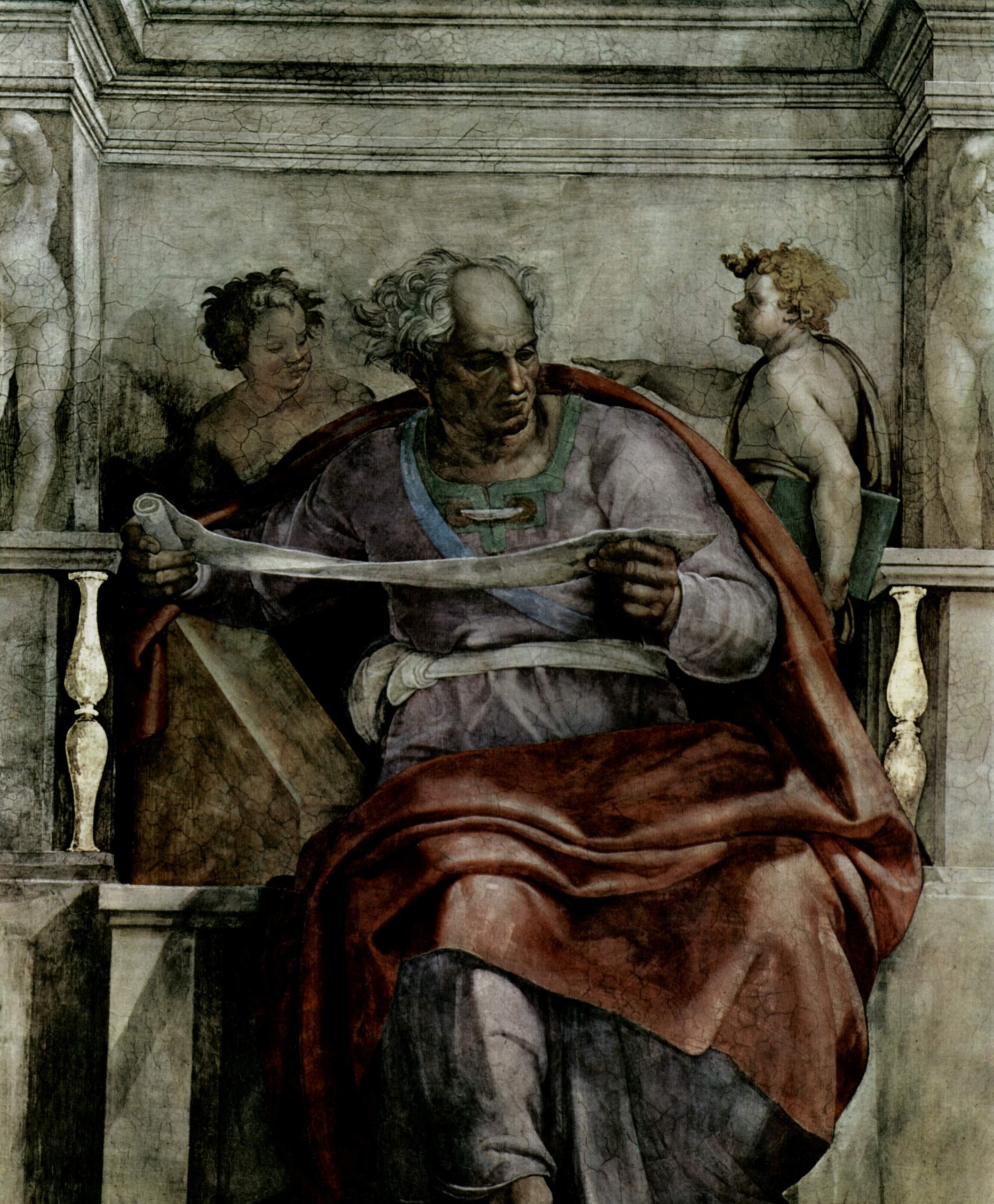 Michelangelo – Prorok Joel – freska iz oko 1508.–1509. na svodu Sikstinske kapele u Vatikanu