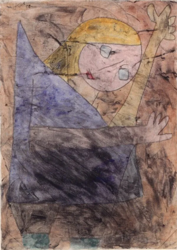 Paul Klee – Angel, Still Groping – watercolour on paper of 1939, Zentrum Paul Klee