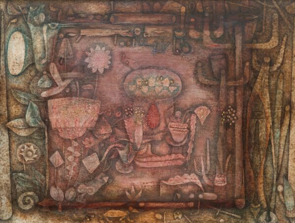 Paul Klee – Botaničko kazalište – ulje, akvarel, pero i tuš iz 1934., Lenbachhaus, München