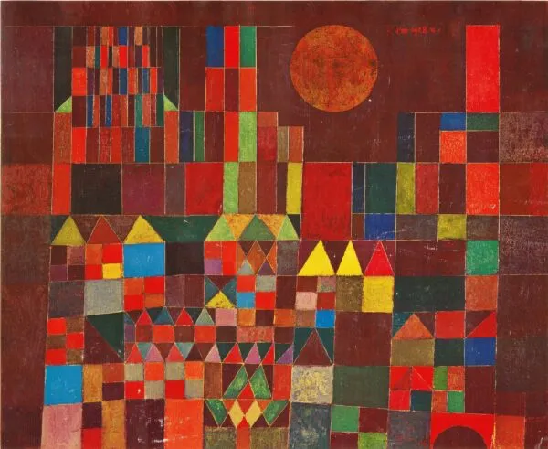 Paul Klee – Castle and Sun – oil on canvas of 1928, private collection