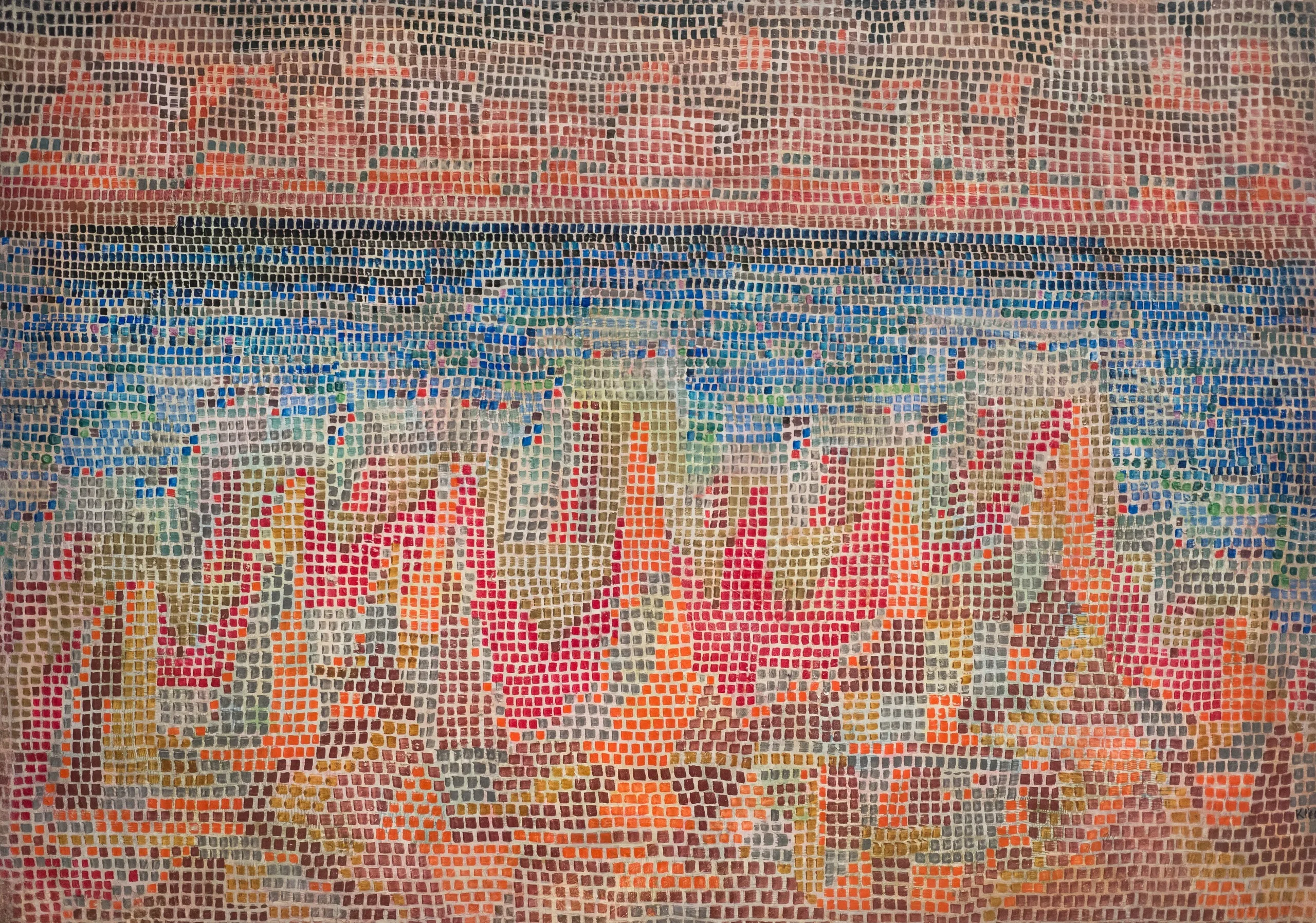 Paul Klee – Falaises au bord de la mer – tableau peint à la main