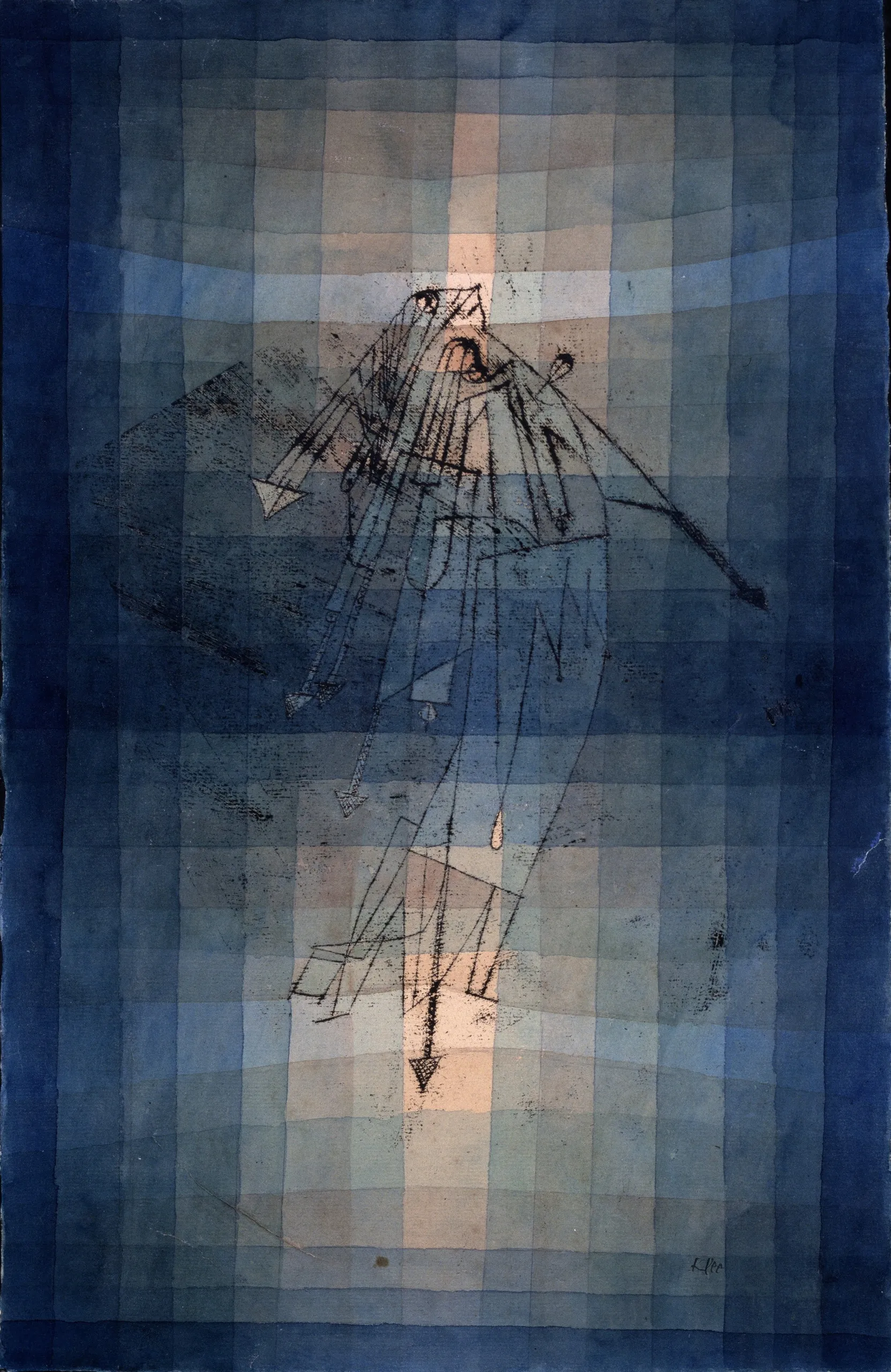 Paul Klee – Tanz der Motte – Ölpause, Bleistift und Aquarell auf Papier, 1923, Aichi Prefectural Museum of Art