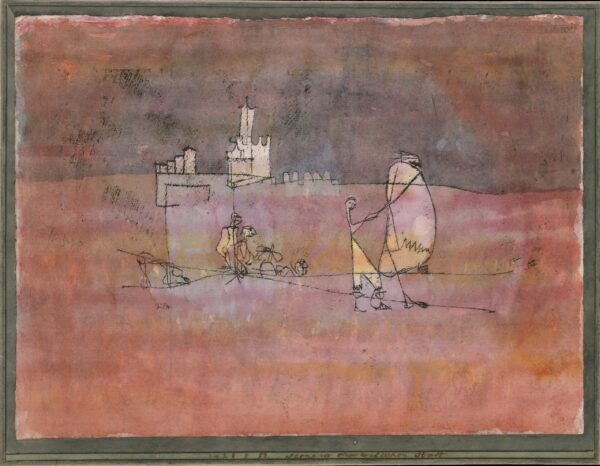 Paul Klee – Epizoda pred arapskim gradom – akvarel na papiru iz 1923., The Metropolitan Museum of Art