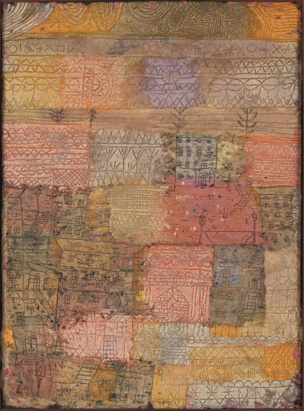 Paul Klee – Florentine Villa District – oil on cardboard of 1926, Centre Pompidou