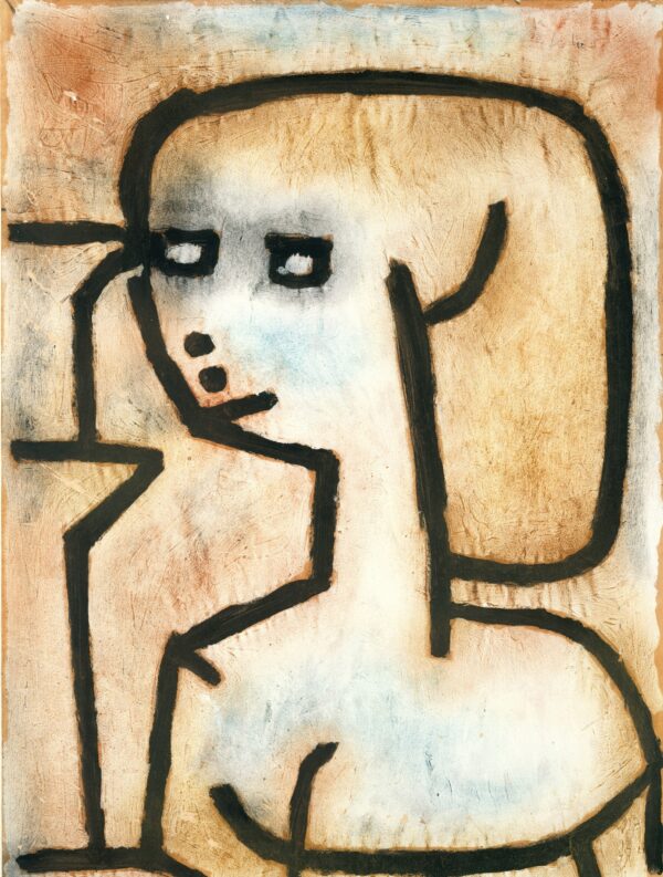 Paul Klee – Djevojka u žalosti – gvaš, pastel i ugljen na papiru iz 1939., The Metropolitan Museum of Art