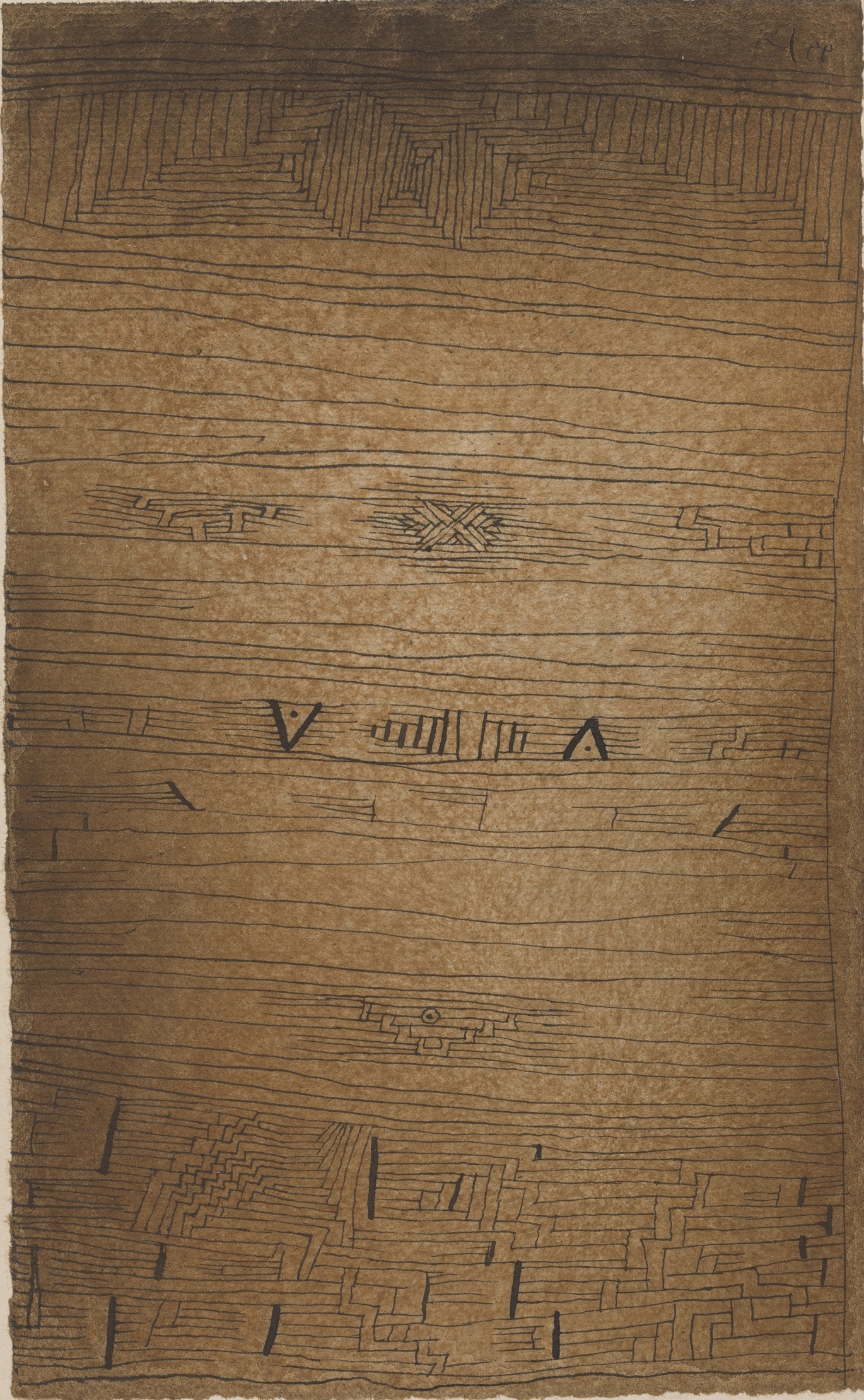 Paul Klee – Natpis – akvarel i tuš na papiru iz 1926., Solomon R. Guggenheim Museum