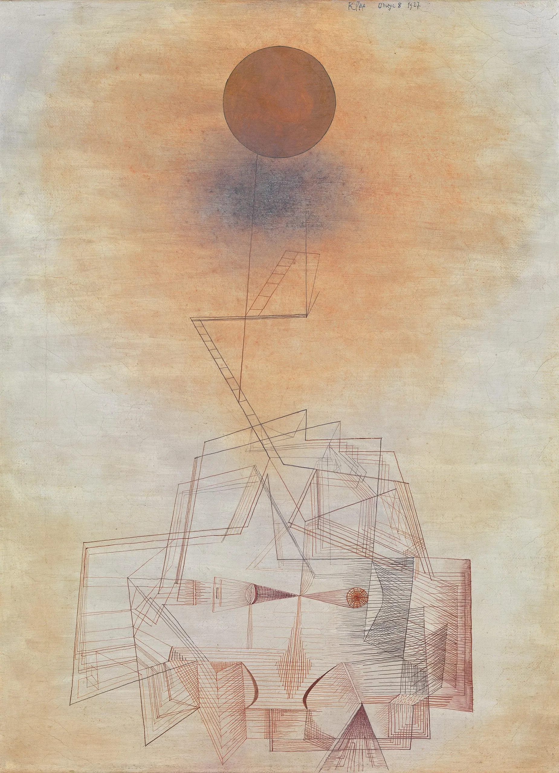 Paul Klee – Limits of Reason – tempera on canvas of 1927, Pinakothek der Moderne