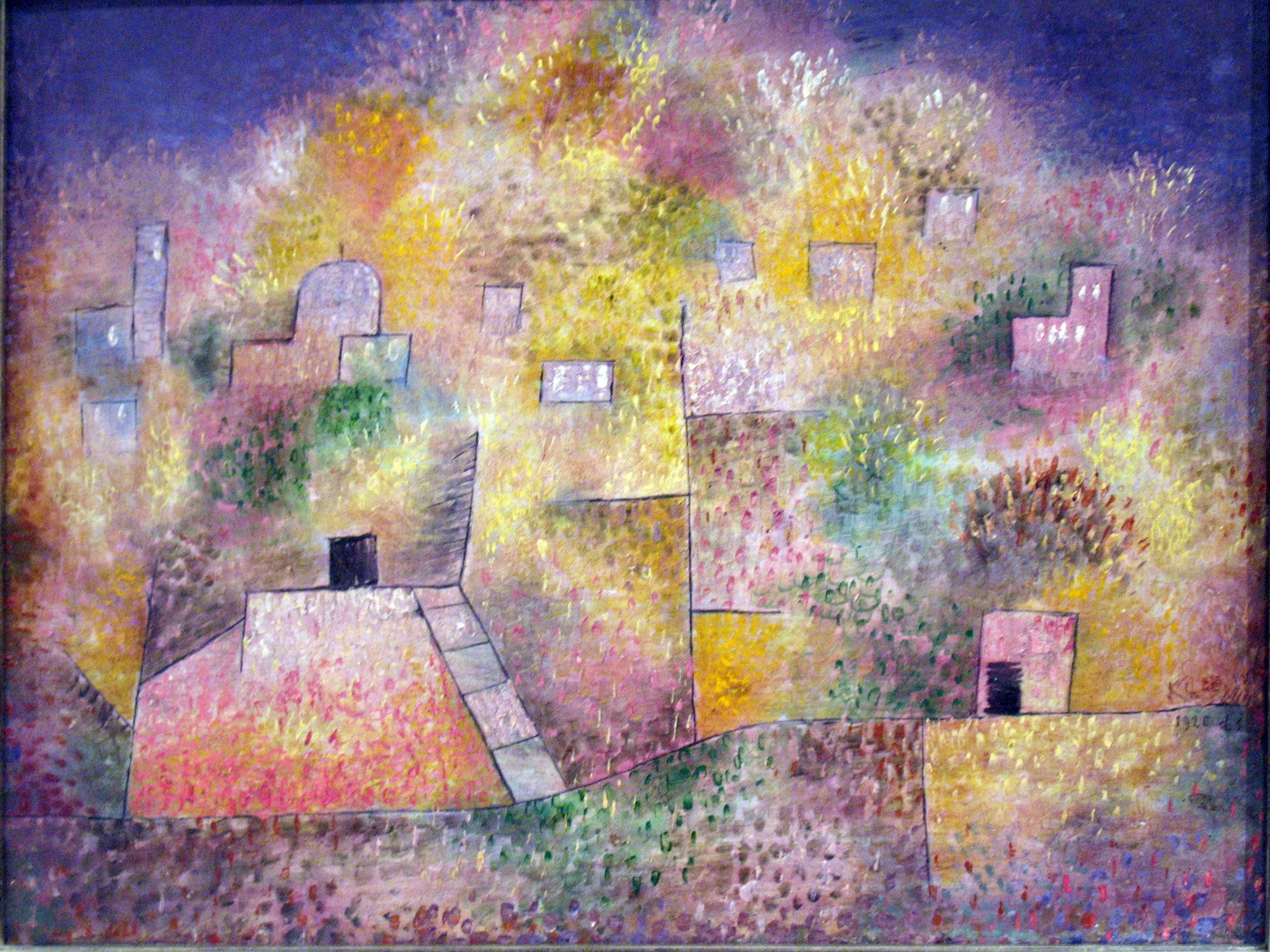 Paul Klee – Oriental Pleasure Garden – oil on cardboard of 1925, The Metropolitan Museum of Art