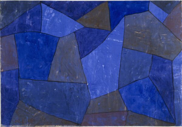 Paul Klee – Felsen in der Nacht – Aquarell und Tusche auf Papier von 1939, Guggenheim, New York