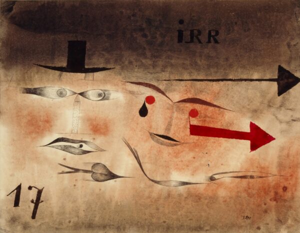 Paul Klee – Sedamnaest, ludo – pero i akvarel iz 1923., Kunstmuseum Basel