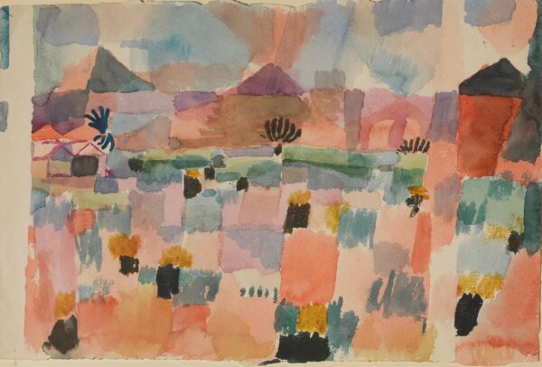 Paul Klee – St. Germain pri Tunisu – akvarel iz leta 1914, Centre Pompidou