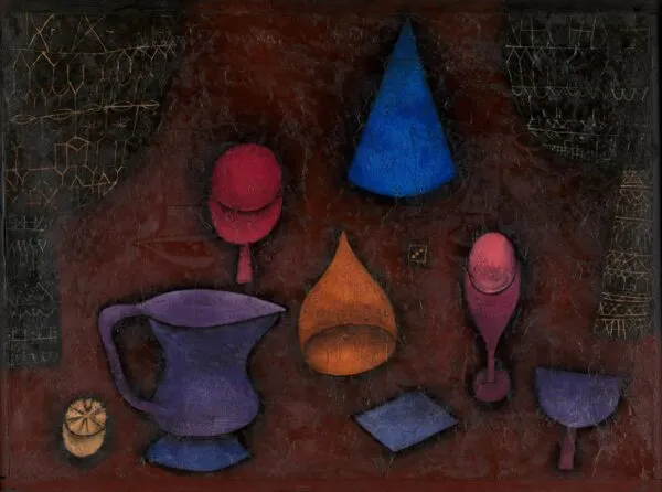 Paul Klee – Still Life – painted on a plaster panel, 1927, The Metropolitan Museum of Art