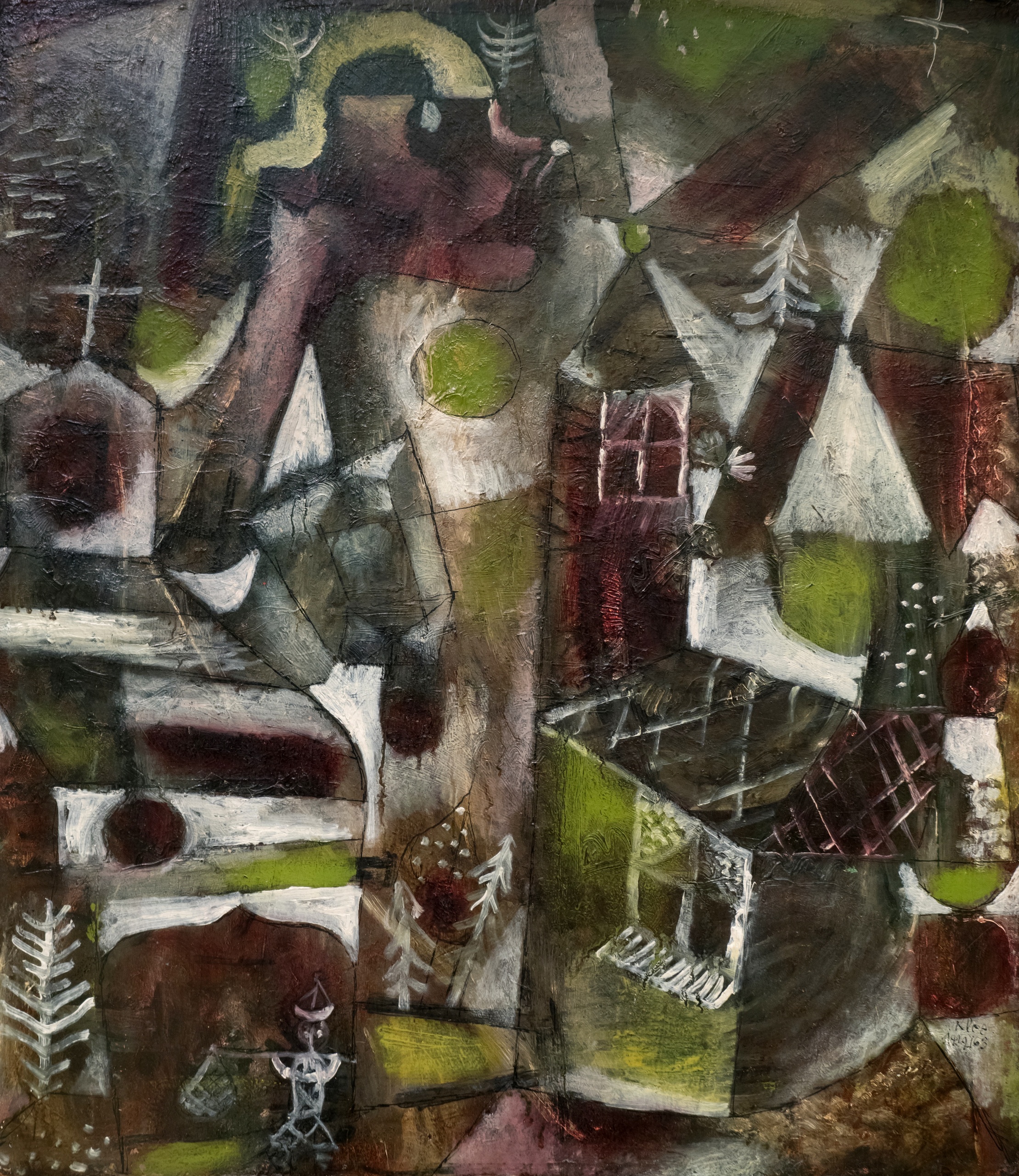 Paul Klee – Sumpflegende – Öl auf Karton von 1919, Lenbachhaus, München