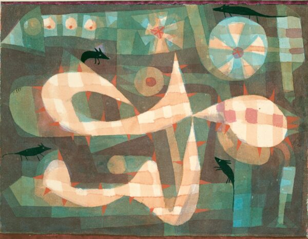 Paul Klee – Trnovita omča s miševima – akvarel i gvaš na papiru iz 1923., The Metropolitan Museum of Art