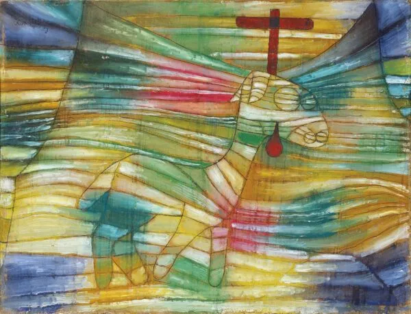 Paul Klee – The Lamb – oil and pen and ink on cardboard of 1920, Städel Museum