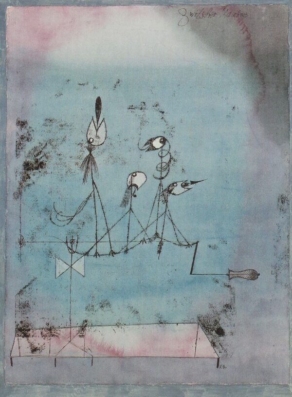 Paul Klee – Twittering Machine – watercolour of 1922 at the Museum of Modern Art, New York