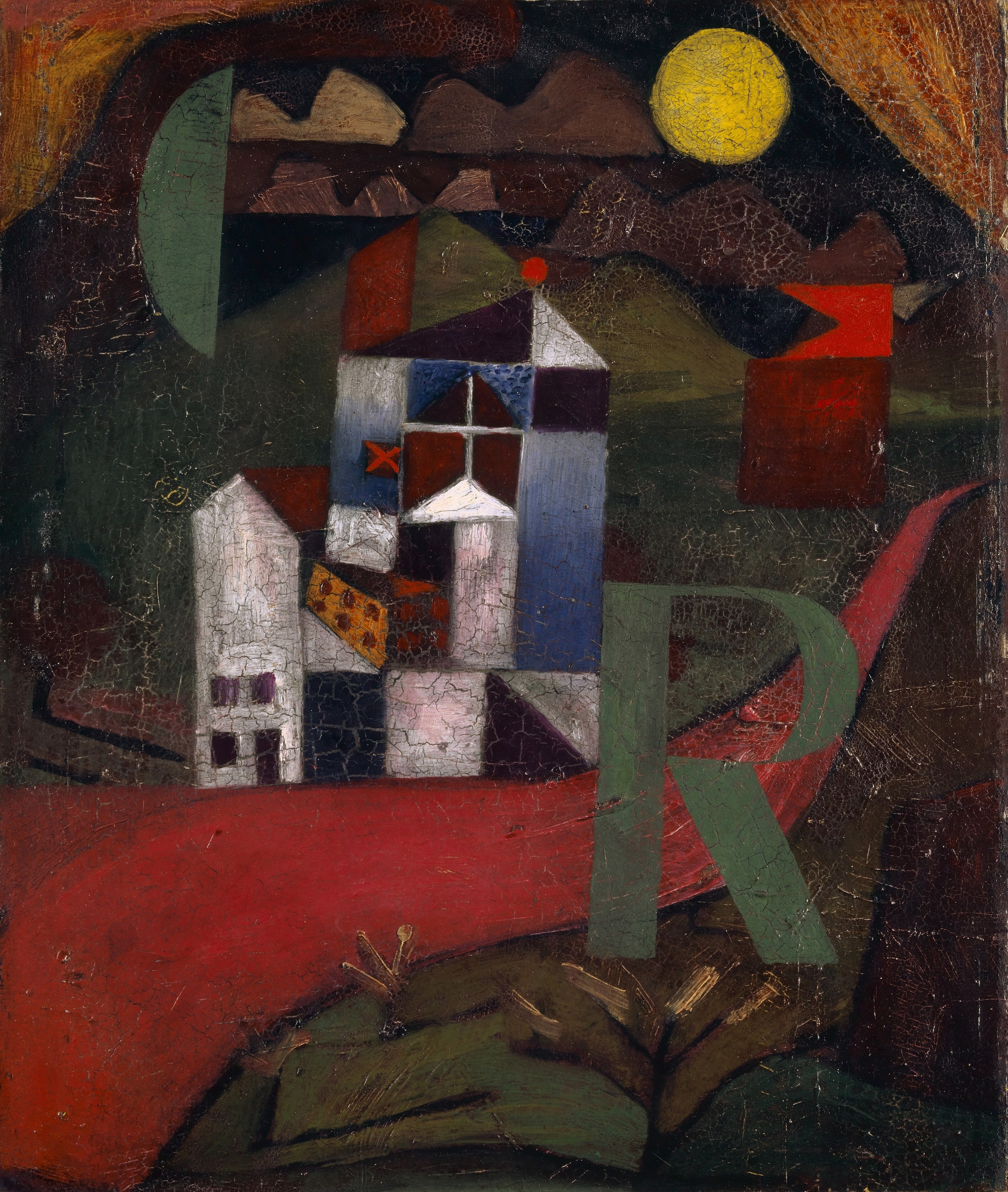 Paul Klee – Villa R – olje na kartonu iz leta 1919, Kunstmuseum Basel