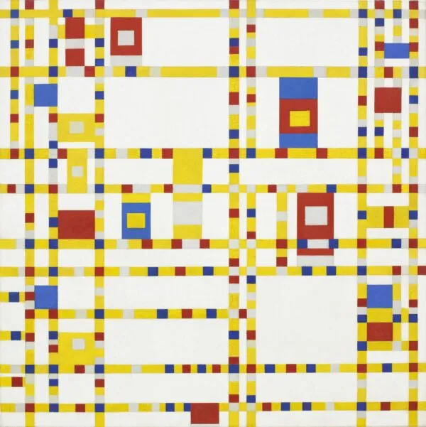 Piet Mondrian – Broadway Boogie Woogie – das Original von 1942–1943 im MoMA New York – Öl auf Leinwand