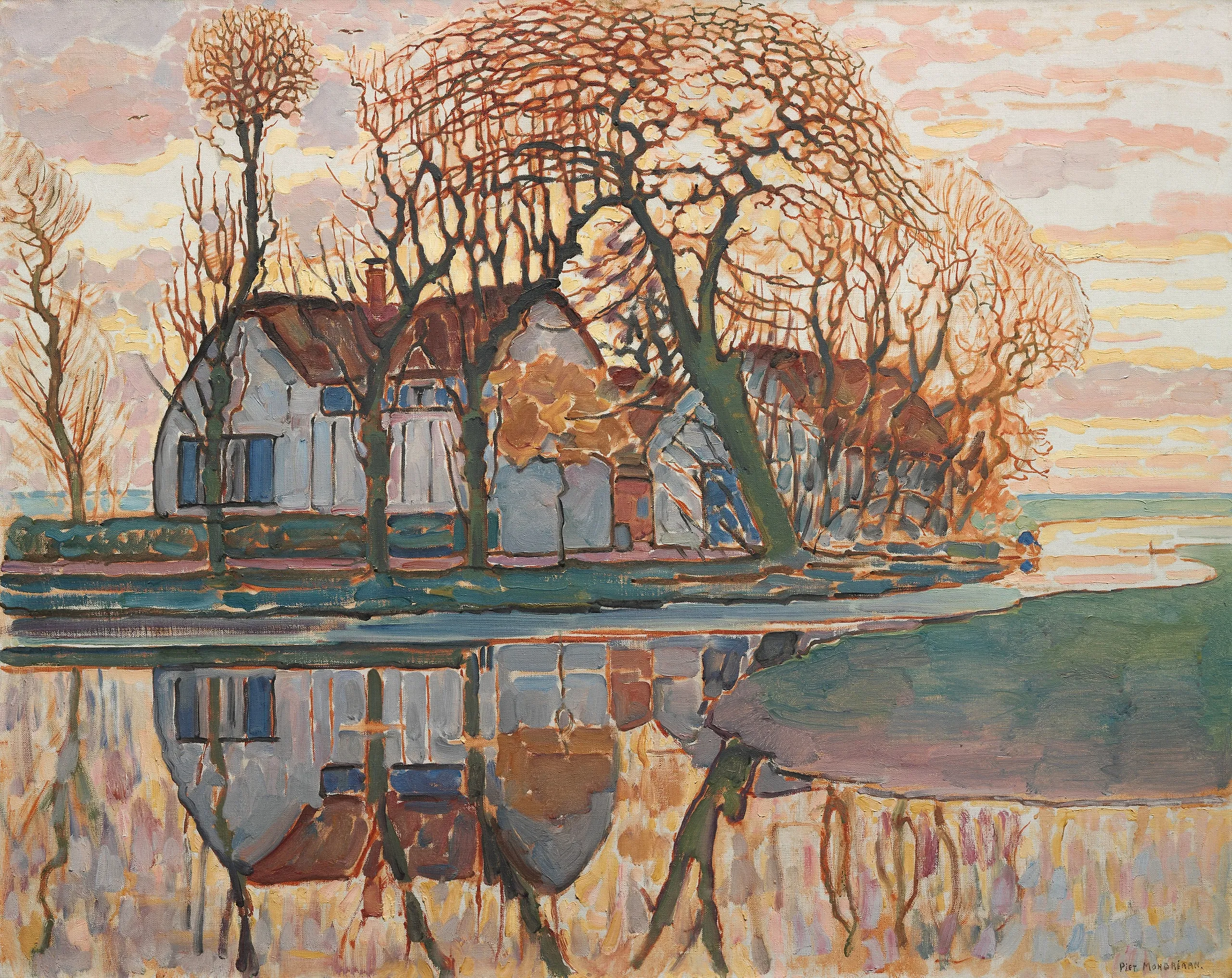 Piet Mondrian – Farma kod Duivendrechta – original iz oko 1916. u muzeju The Art Institute of Chicago – ulje na platnu