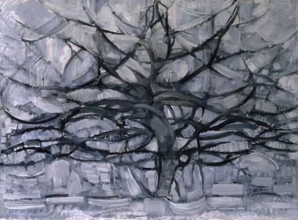Piet Mondrian – L'albero grigio – l'originale del 1911 al Kunstmuseum Den Haag – olio su tela