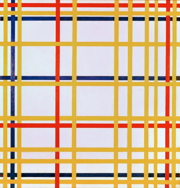Piet Mondrian – New York City – original iz 1942. u Centru Pompidou u Parizu – ulje na platnu