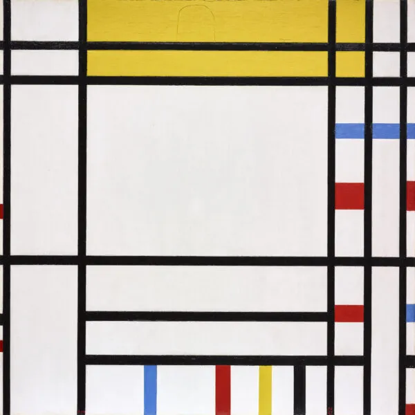 Piet Mondrian – Place de la Concorde – das Original von 1938–1943 im Dallas Museum of Art – Öl auf Leinwand