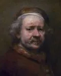Rembrandt, Avtoportret pri 63 letih (1669), izrez