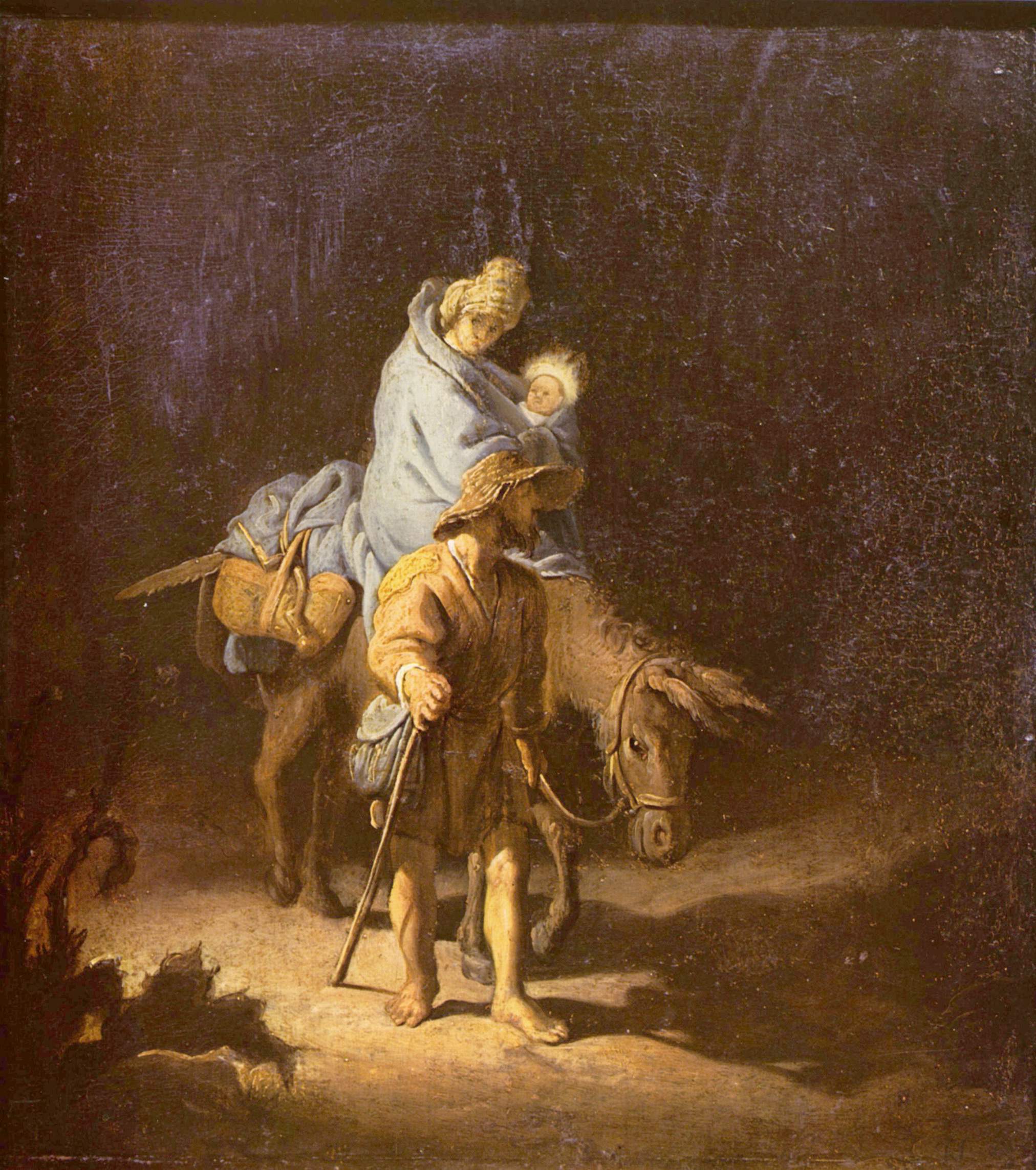 Rembrandt – Bijeg u Egipat – original iz 1627. u Muzeju lijepih umjetnosti u Toursu – ulje na drvu