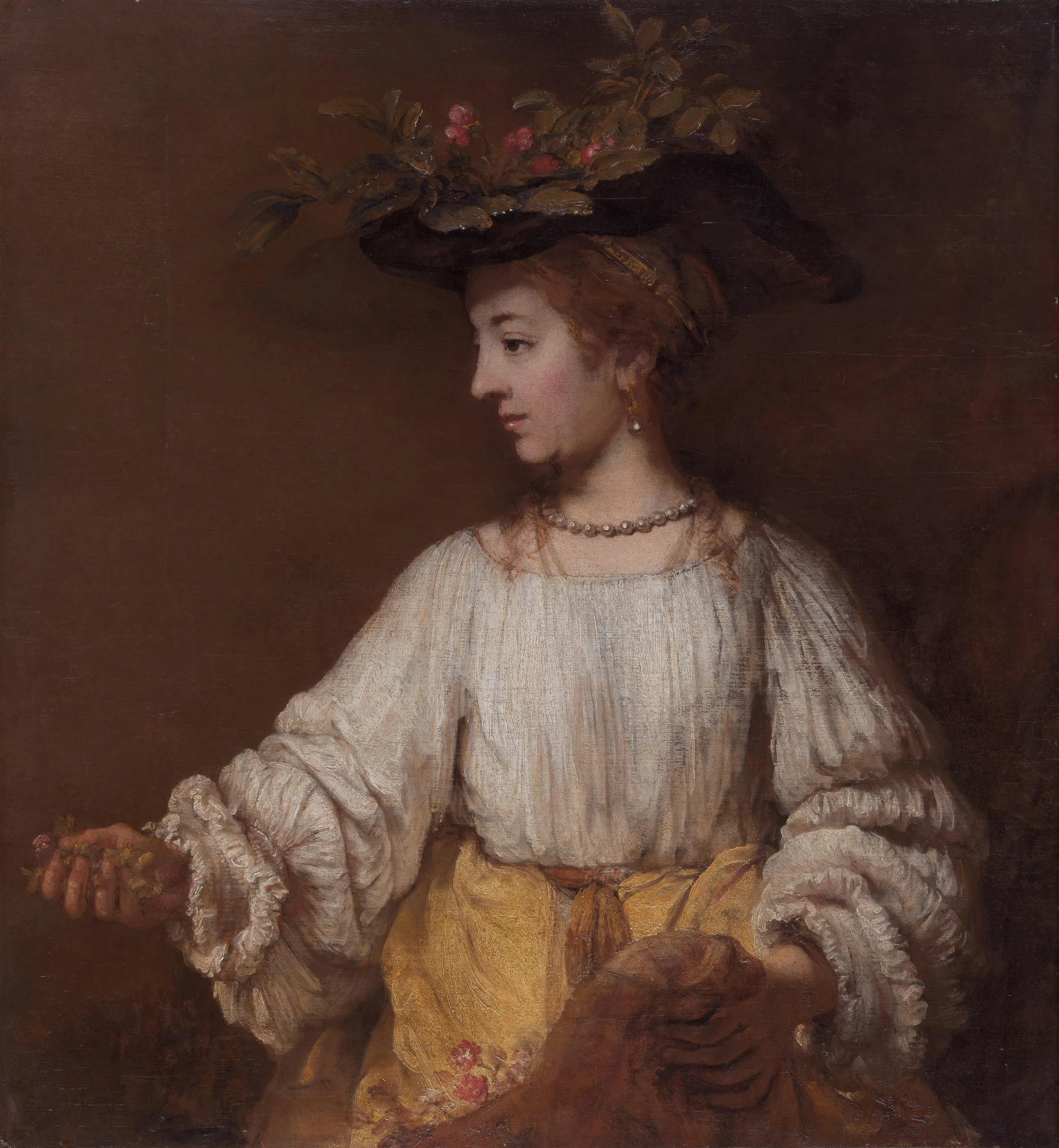 Rembrandt – Flora – l’originale del 1654 circa al Metropolitan Museum di New York – olio su tela