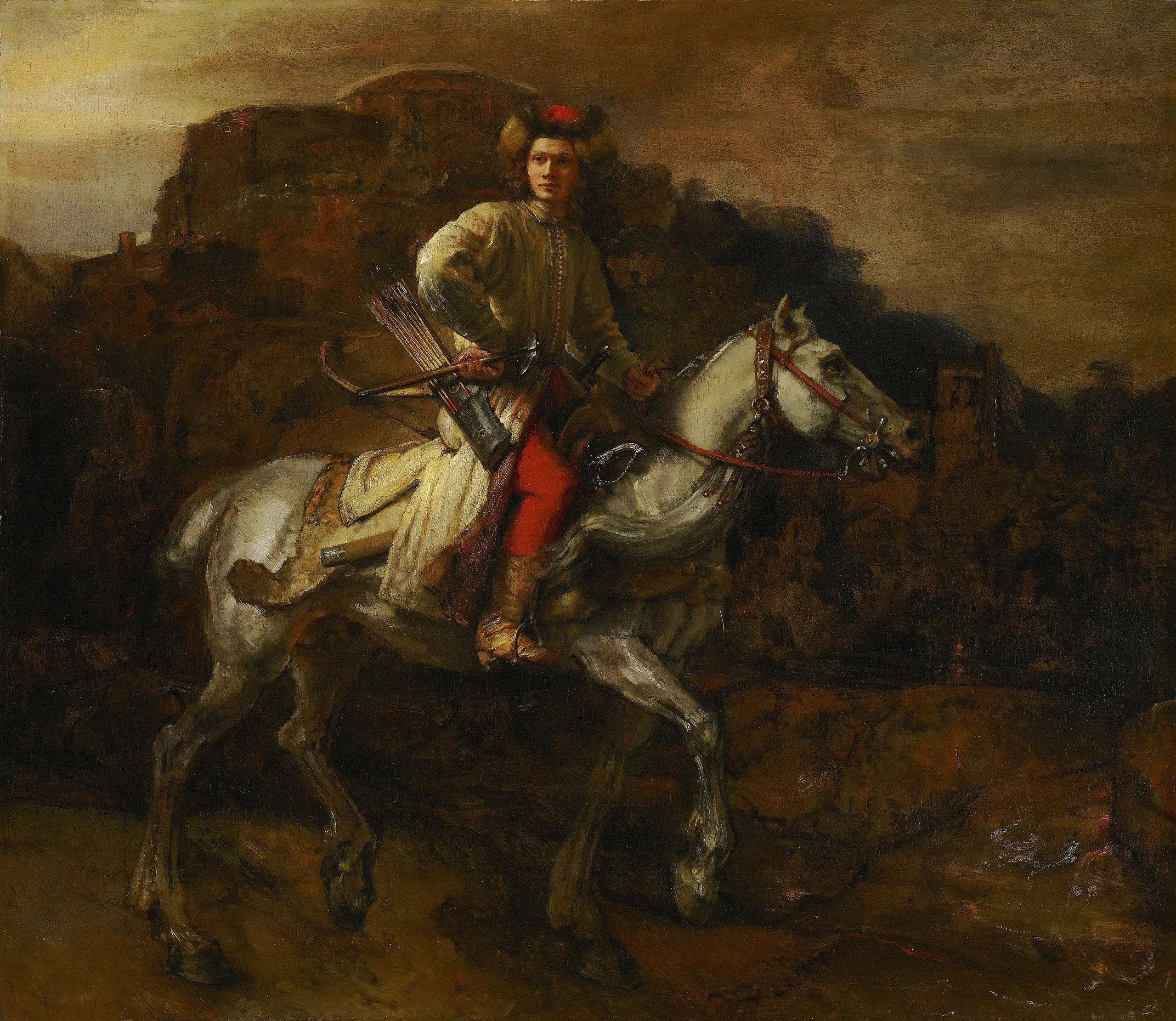 Rembrandt – Il cavaliere polacco – l’originale del 1655 circa alla Frick Collection di New York – olio su tela