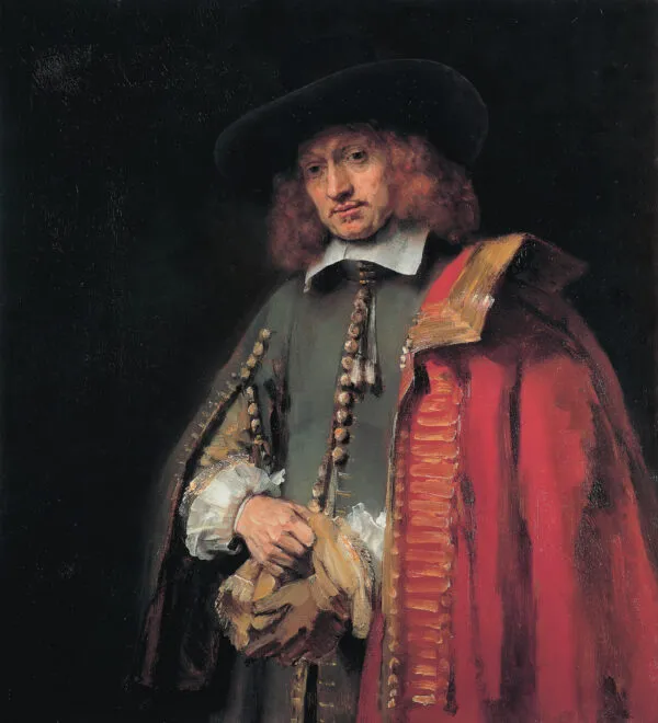 Rembrandt – Porträt des Jan Six – das Original von 1654 in der Sammlung Six Amsterdam – Öl auf Leinwand