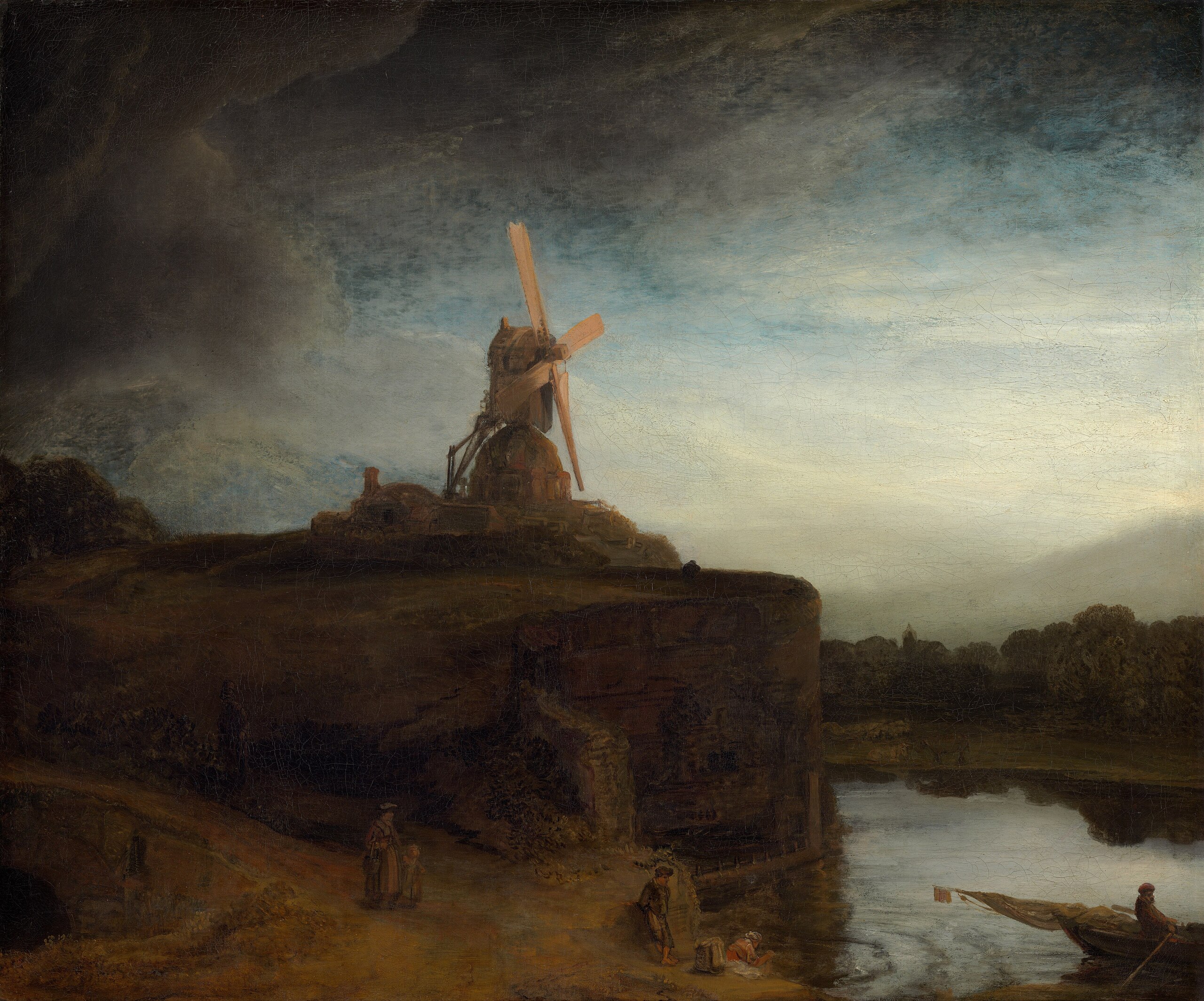 Rembrandt – Il mulino – l’originale del 1645-1648 alla National Gallery of Art di Washington – olio su tela