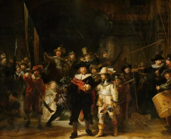Rembrandt – Ronda di notte – l’originale del 1642 al Rijksmuseum di Amsterdam – olio su tela