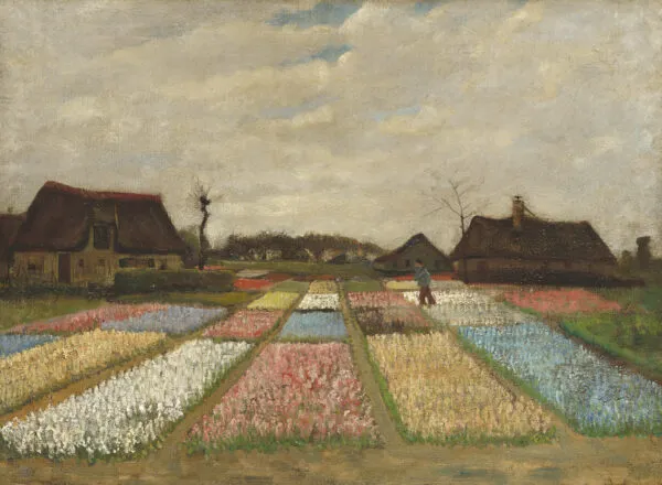 Vincent van Gogh – Bulb Fields – the 1883 original, National Gallery of Art, Washington (accession no. 1983.1.21) – oil on canvas mounted on wood