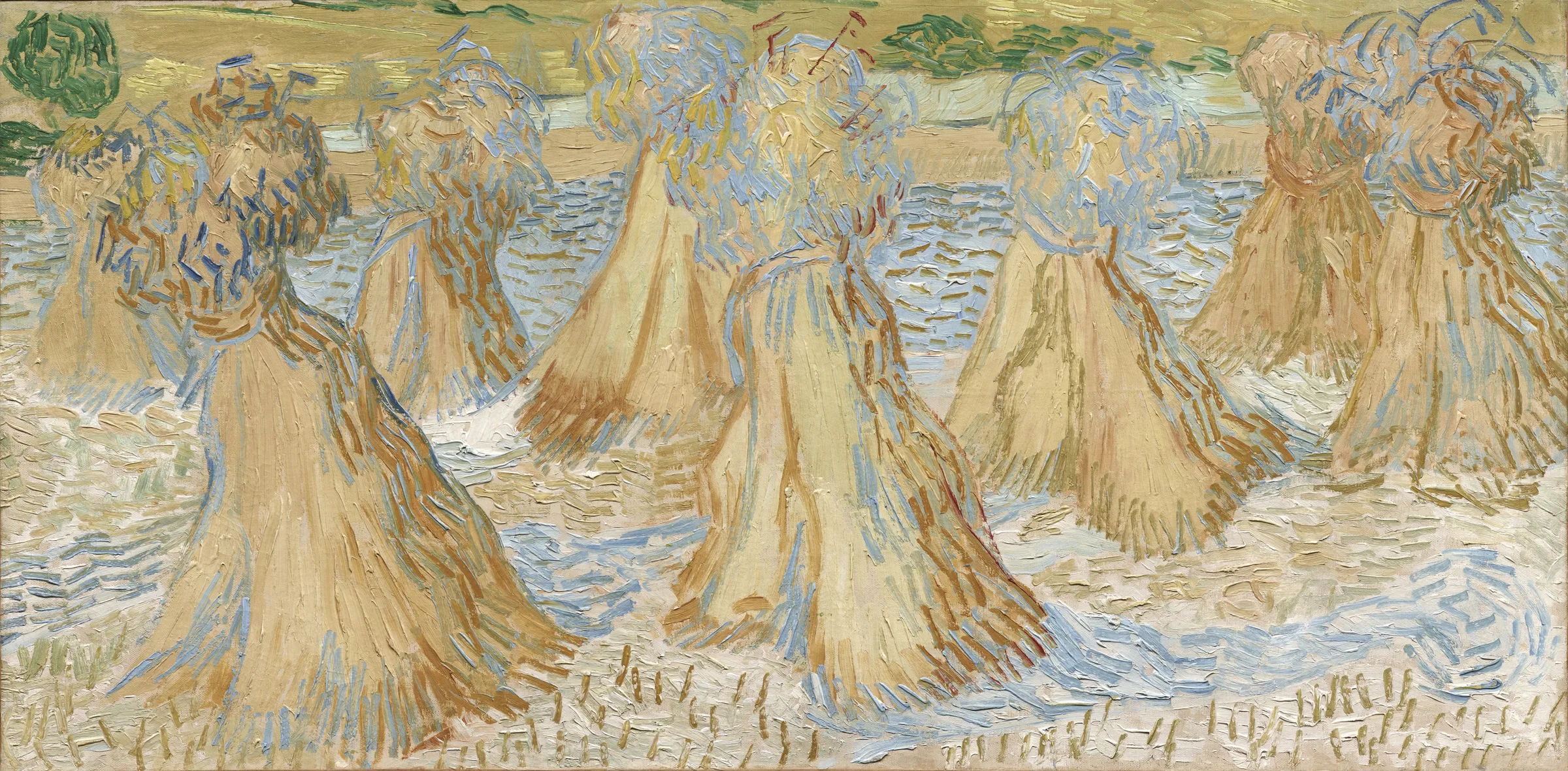 Vincent van Gogh - Sheaves of Wheat - hand-painted oil painting reproduction - oil on canvas