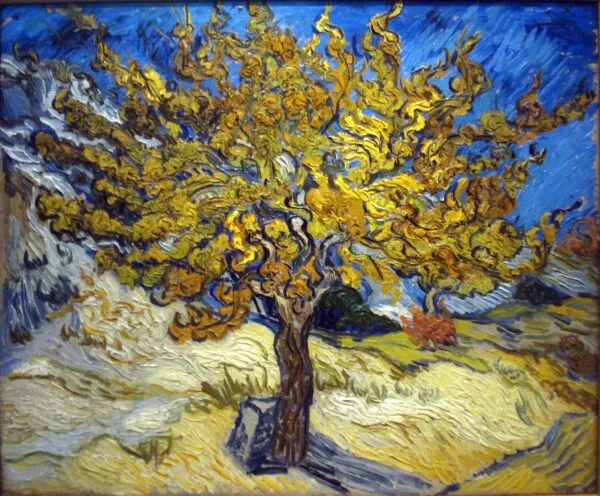 Vincent van Gogh - The Mulberry Tree - oil painting reproduction on canvas - hand-painted