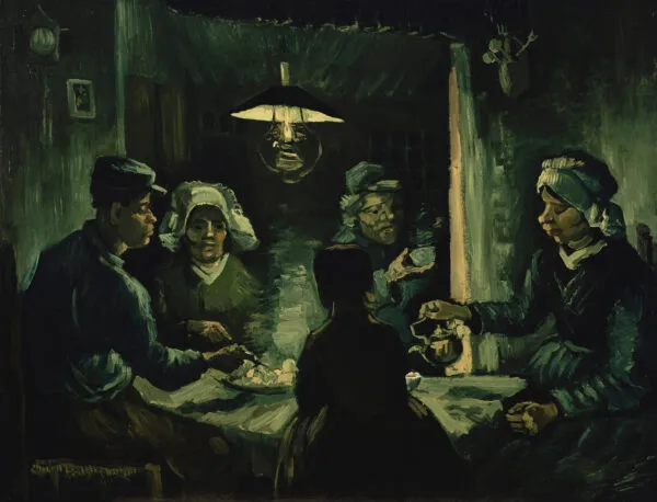 Vincent van Gogh – I mangiatori di patate – l’originale del 1885 al Van Gogh Museum – olio su tela